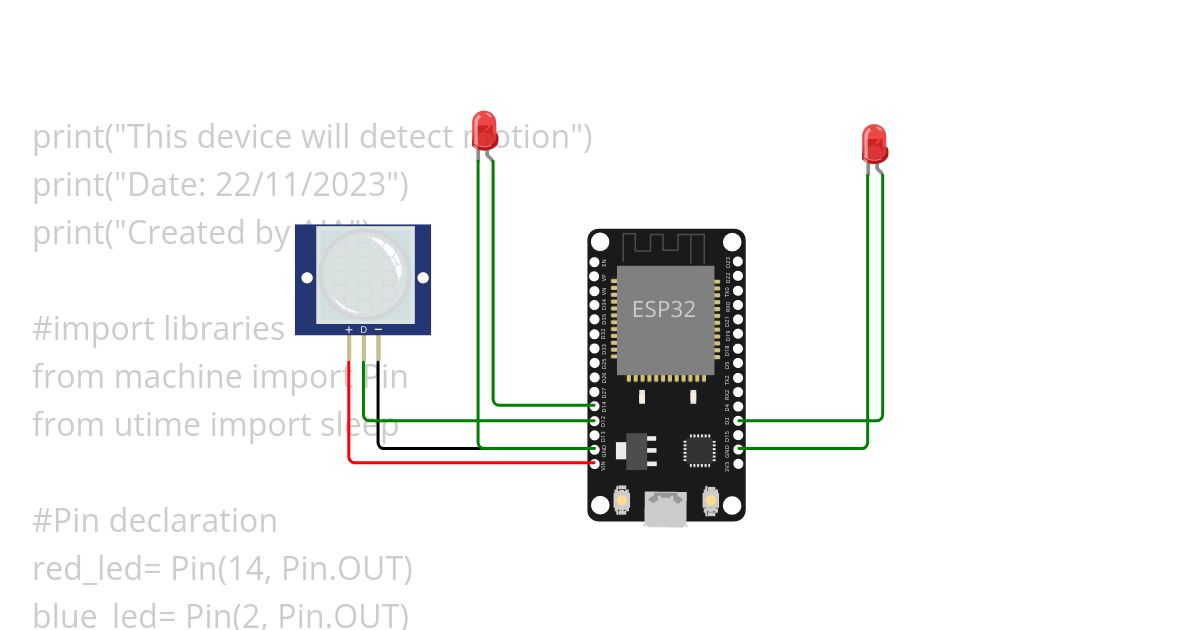 Motion Detection Device Copy simulation