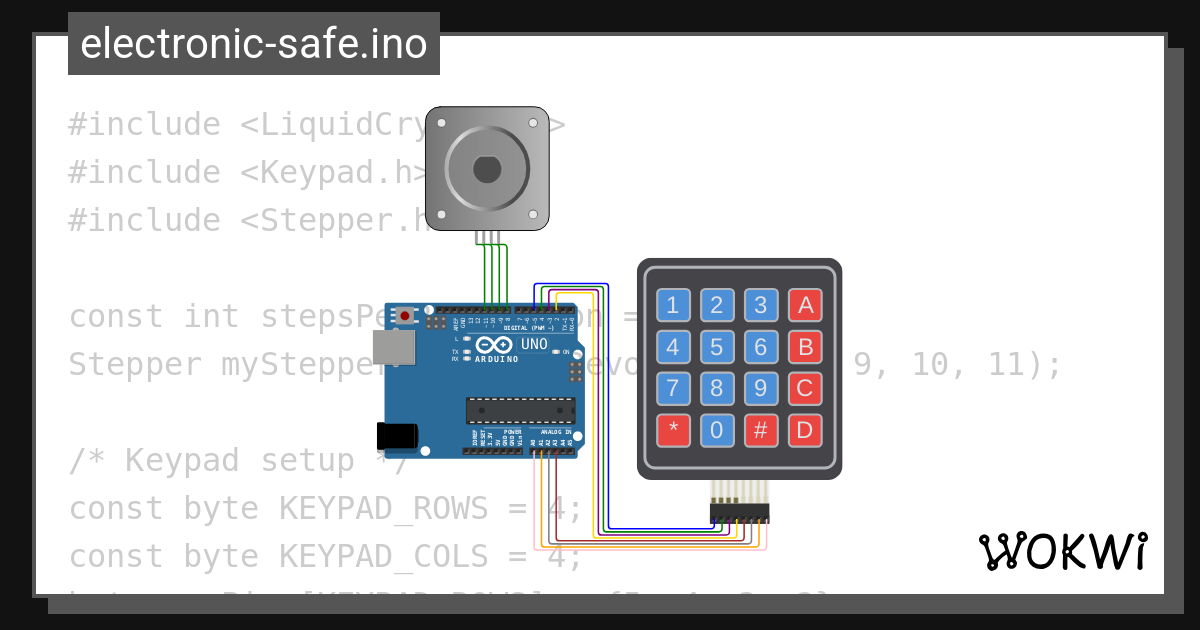 Pintu Otomatis - Wokwi ESP32, STM32, Arduino Simulator
