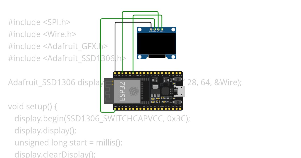 SSD1306 Simulator simulation