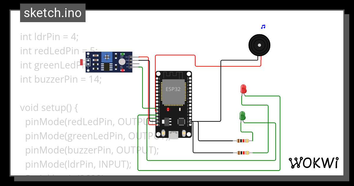 smoke detector - Wokwi ESP32, STM32, Arduino Simulator