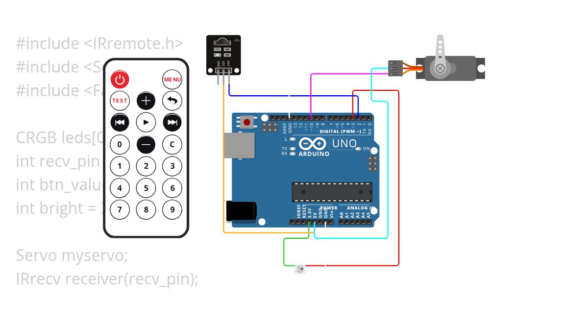 IR Remote Functions Class 289 simulation