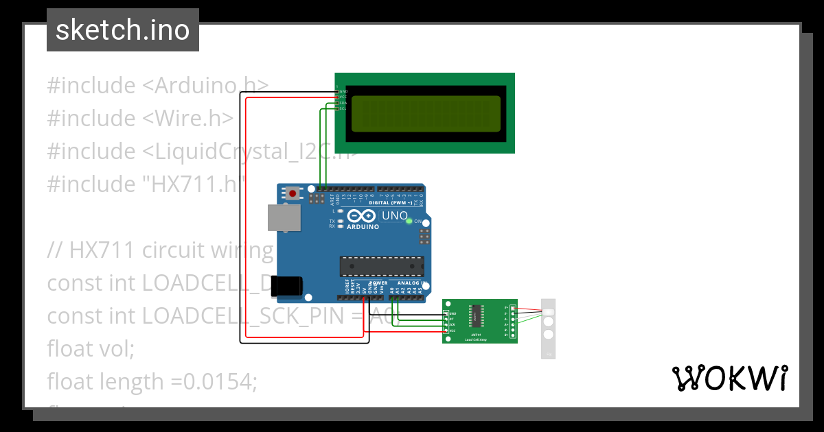 sensor load cell - Wokwi ESP32, STM32, Arduino Simulator