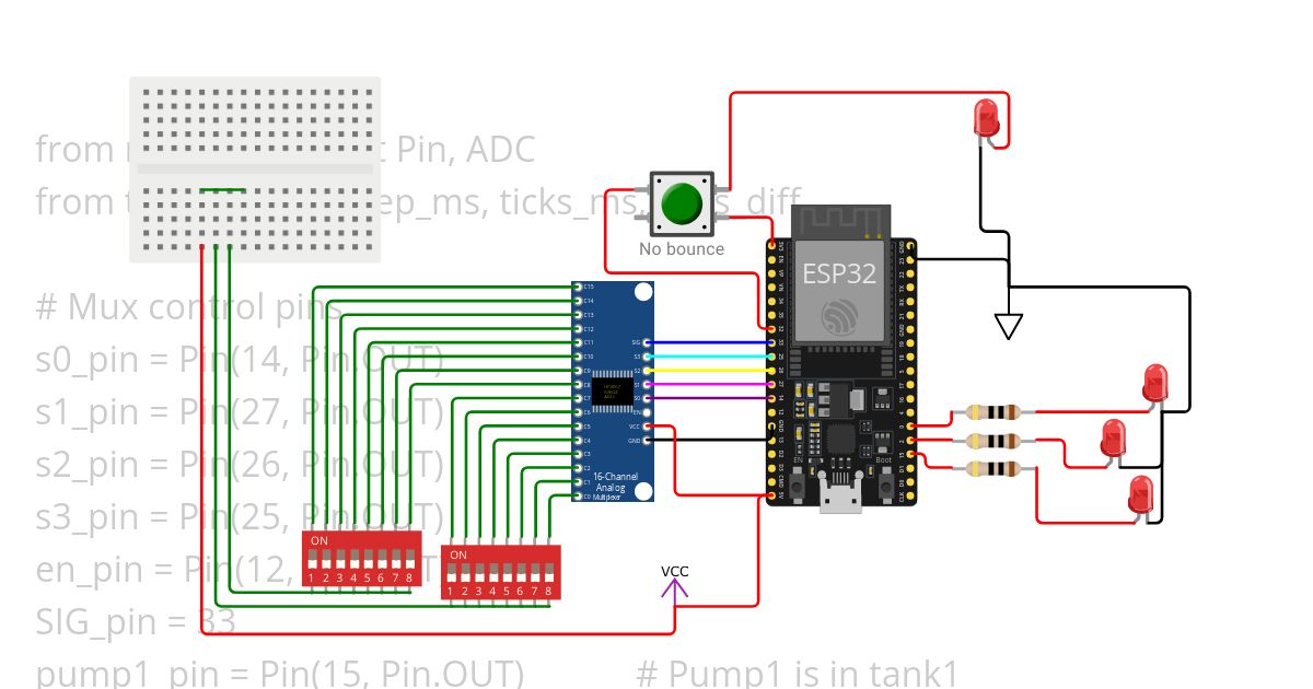 esp_mux_digital_input_button simulation