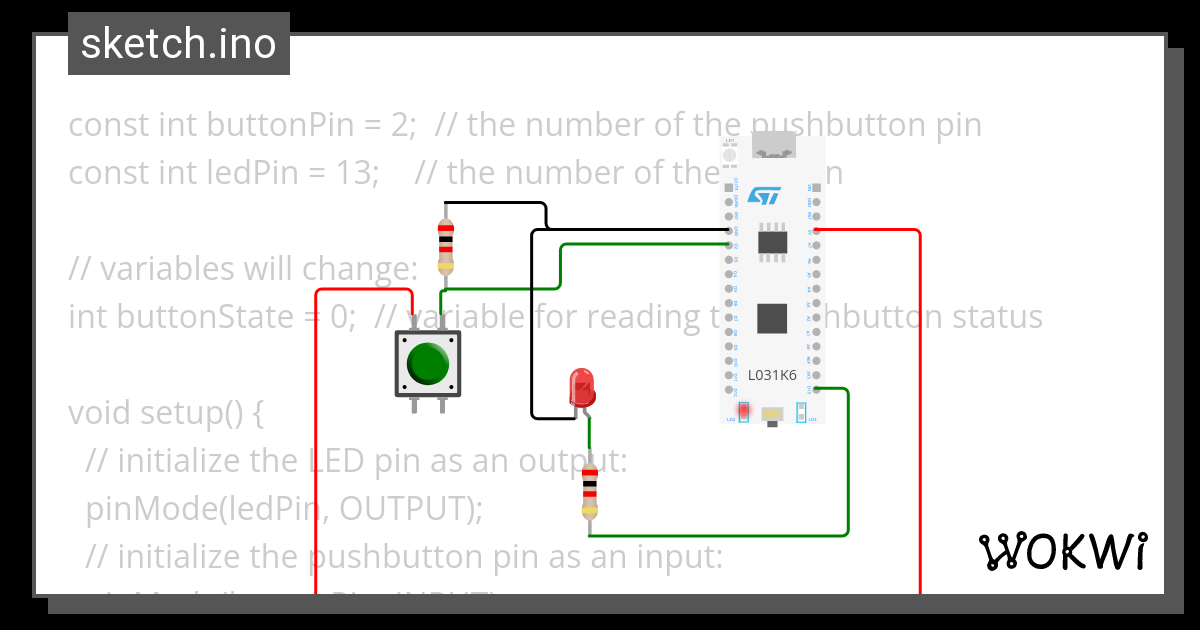 Led Control Wokwi Esp32 Stm32 Arduino Simulator 1598