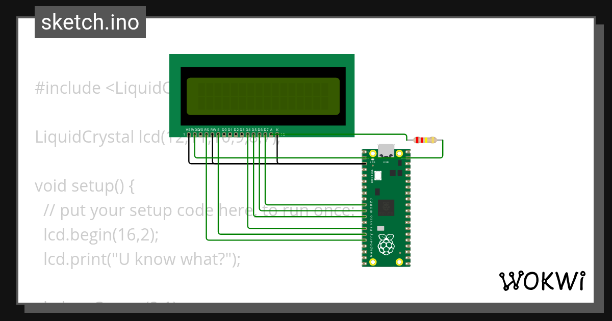 lcd - Wokwi ESP32, STM32, Arduino Simulator