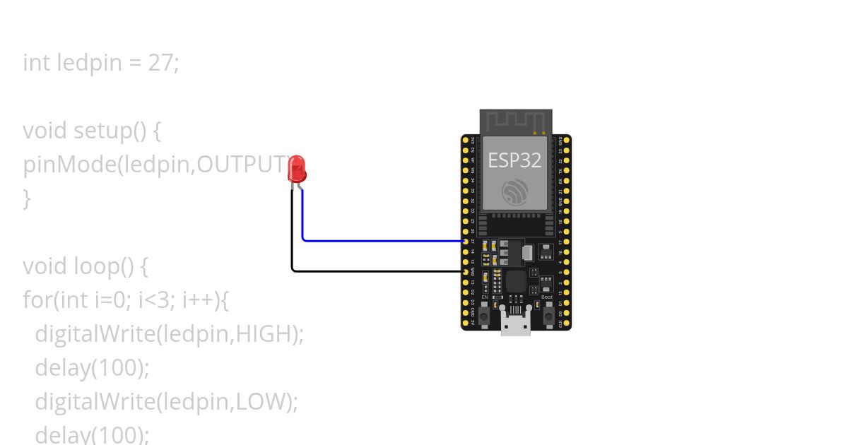 SOS With ESP32 simulation