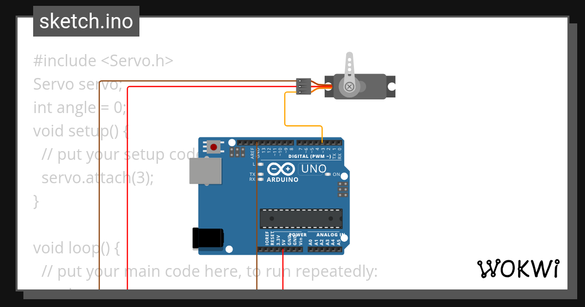 Servo - Wokwi ESP32, STM32, Arduino Simulator