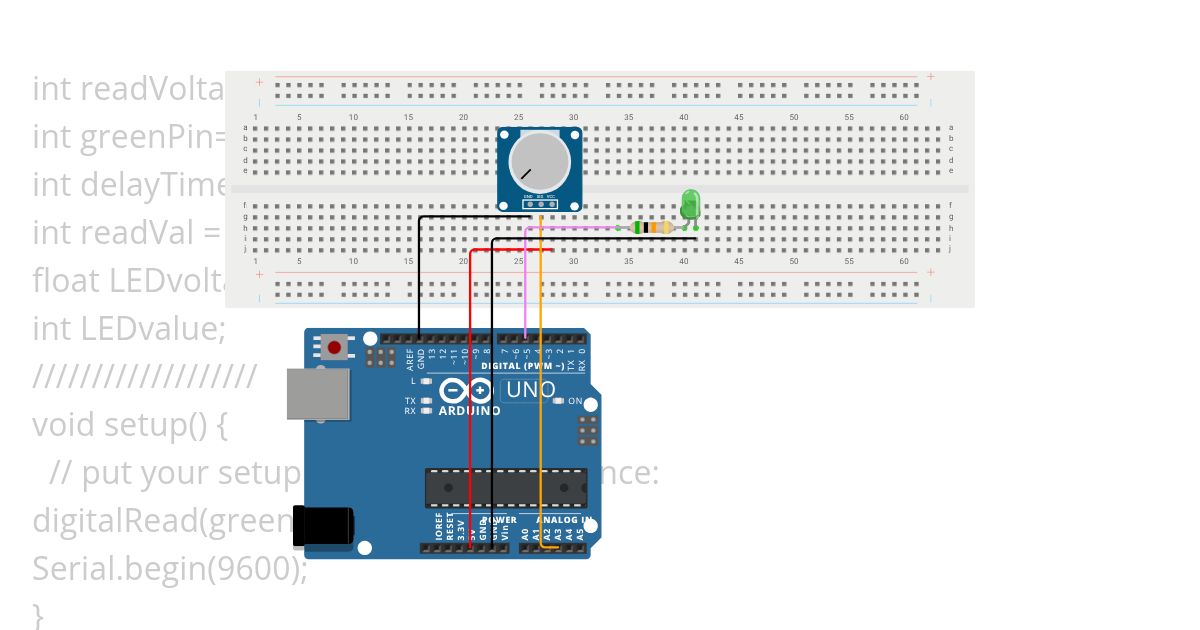 DimLEDwithPotentiometer simulation