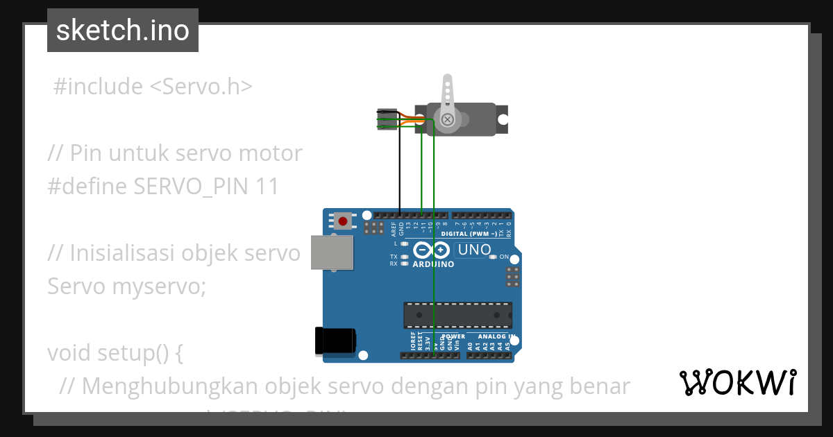 Project Arduino servo Copy - Wokwi ESP32, STM32, Arduino Simulator