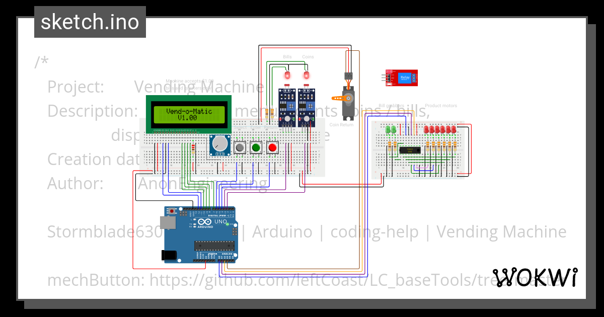 Vendingmachinemkii Wokwi Esp32 Stm32 Arduino Simulator 6853