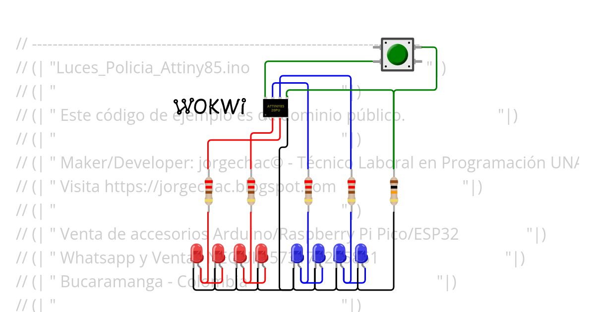 Luces_Policia_Attiny85.ino simulation