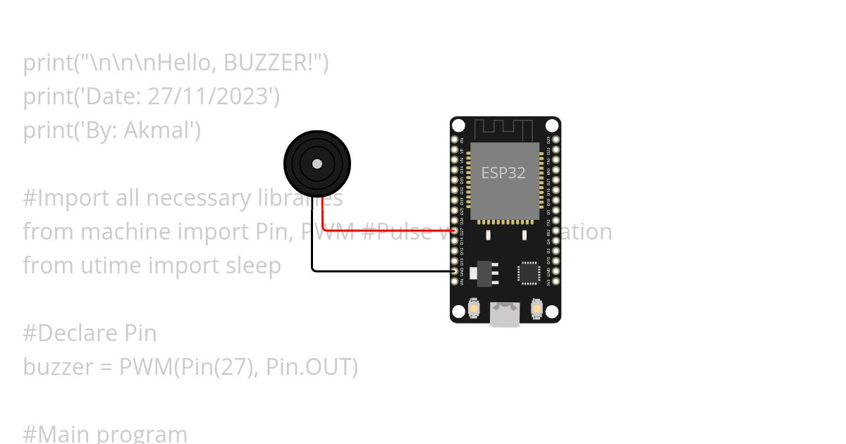 Buzzer simulation
