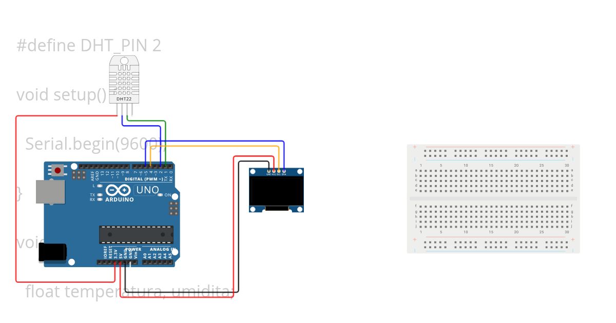 DHT22+OLED simulation
