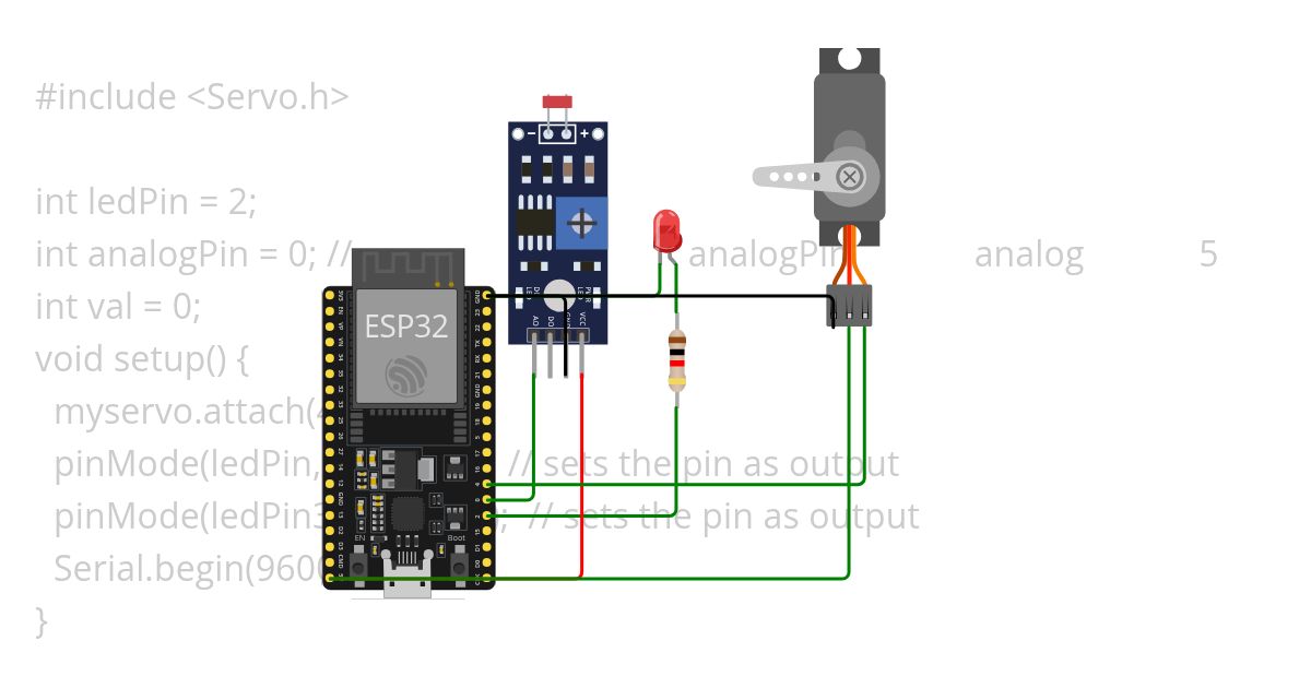 Blynk Control Servo moter  Nutthaphon simulation