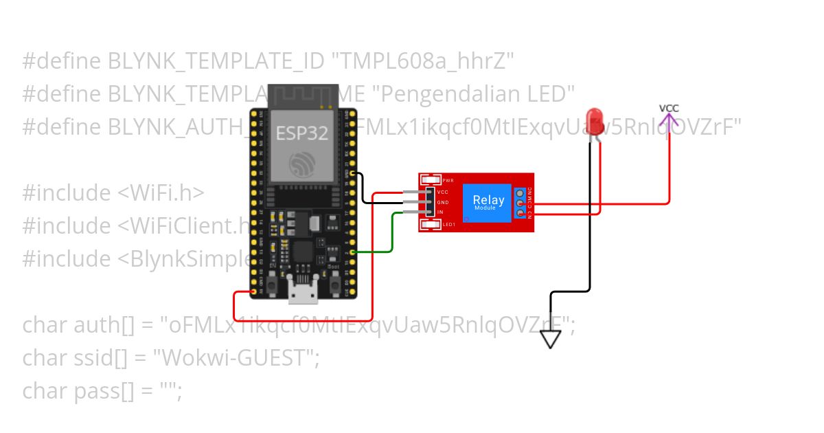 IoT Blynk Relay simulation