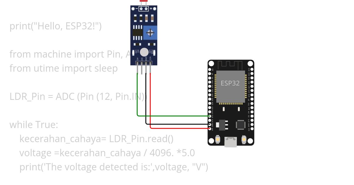 LDR SENSOR simulation