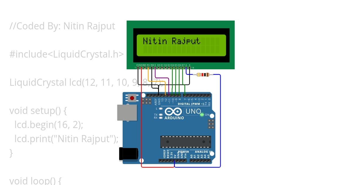 8.	Display message on LCD  simulation