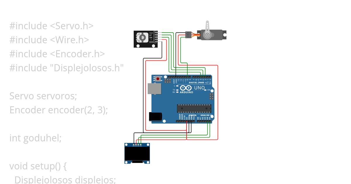 servo encoder a olet simulation