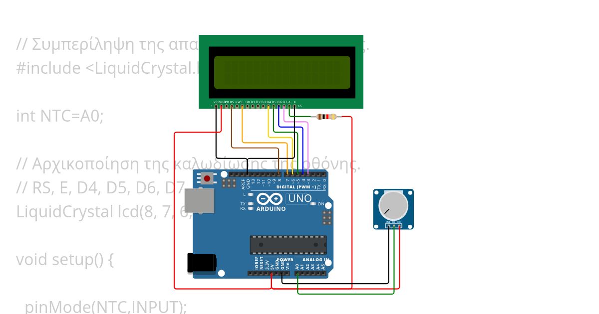 LCD-Potentiometer simulation