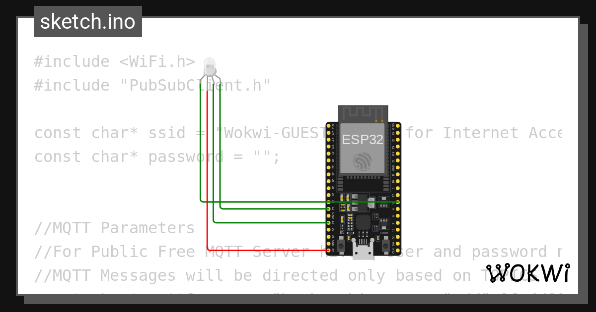 Exemple wokwi esp32 stm32 arduino simulator