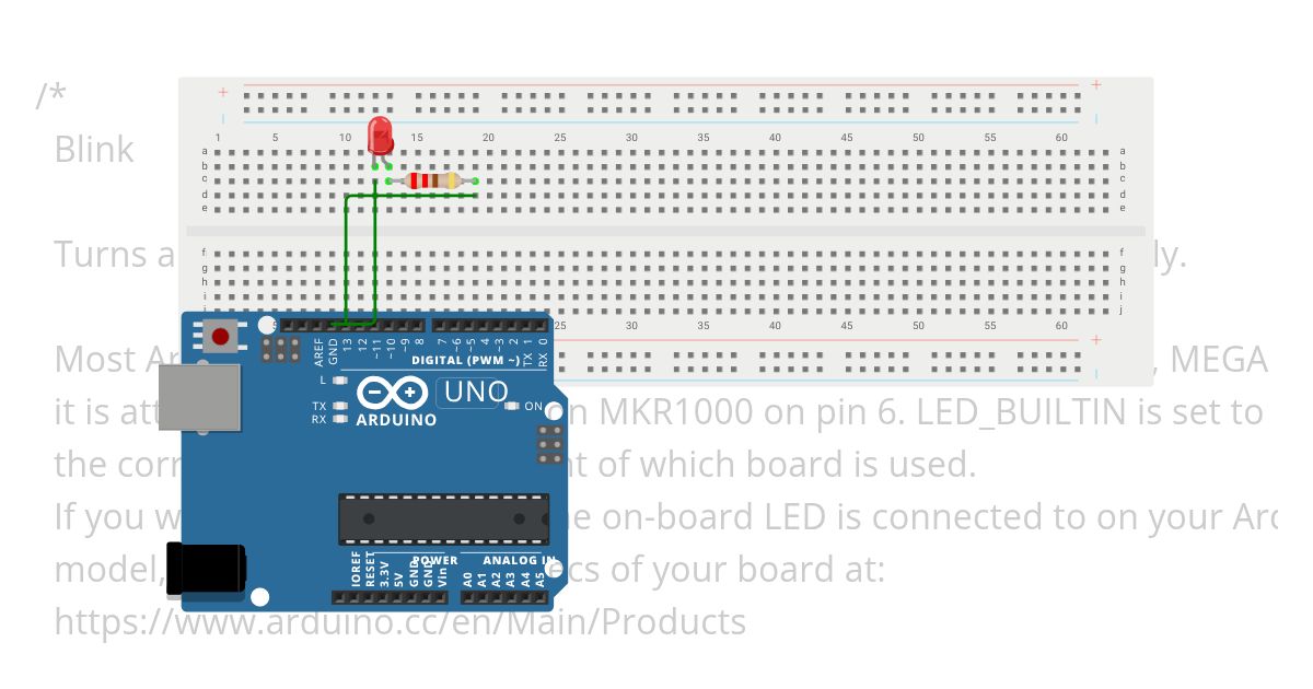 blink-test simulation