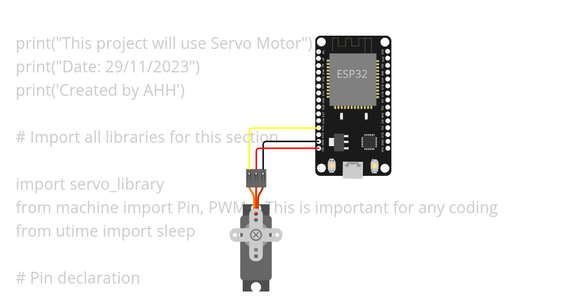 Wokwi-Servo simulation