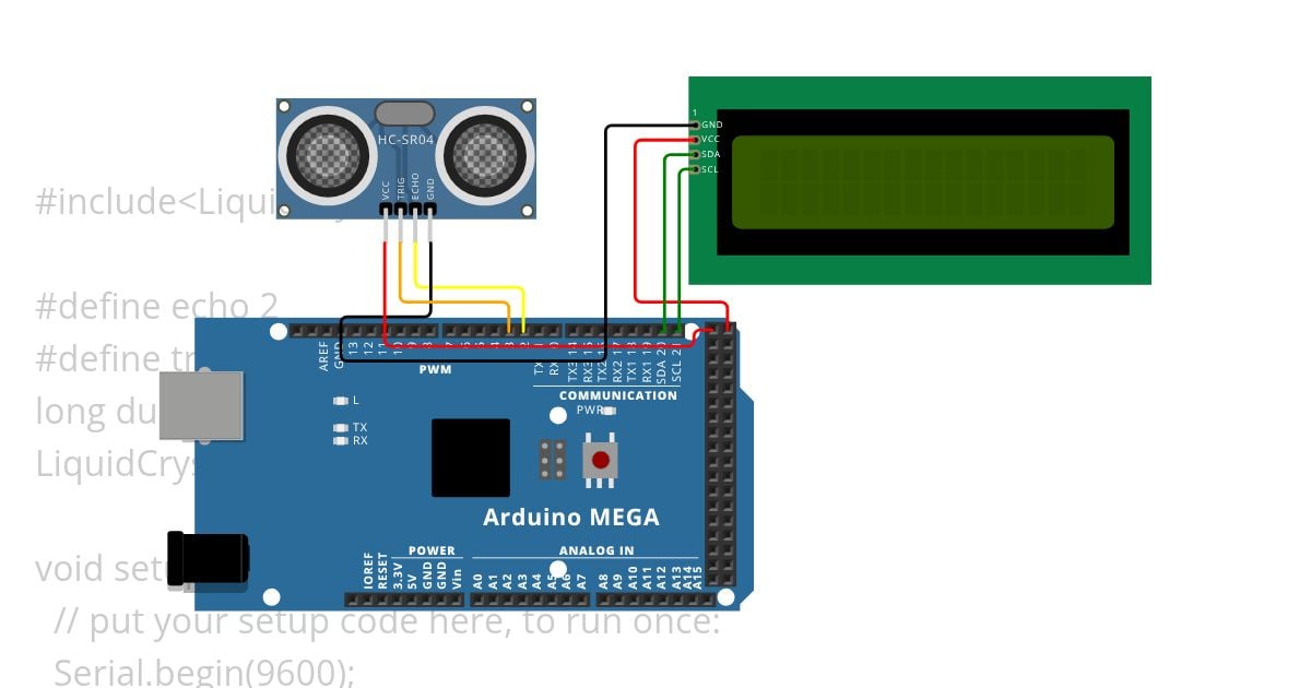 Sensor Ultrasonic 2 simulation