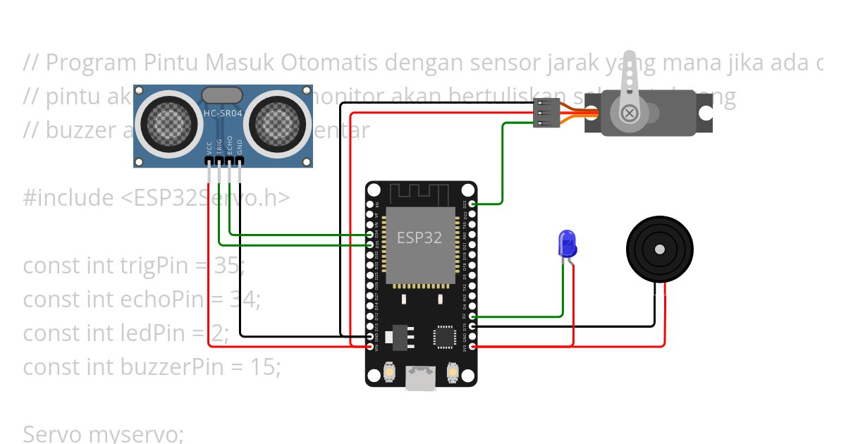 Penyambut tamu simulation