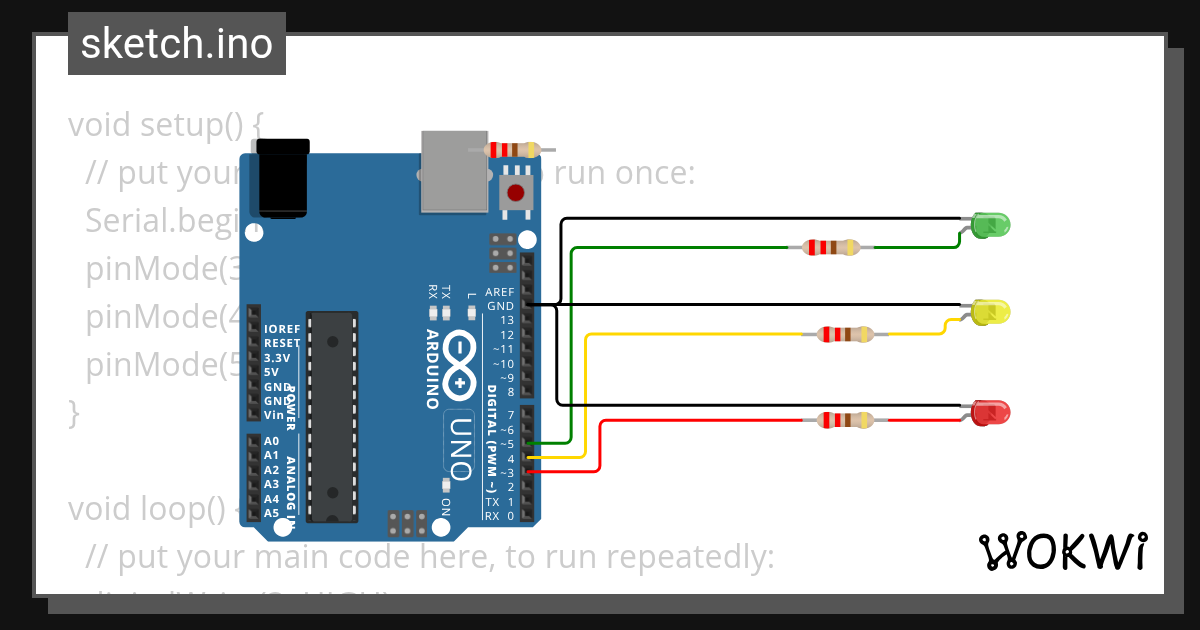 Semaforo - Wokwi ESP32, STM32, Arduino Simulator