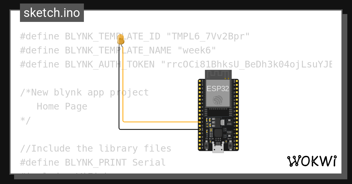 Week6 - Wokwi ESP32, STM32, Arduino Simulator