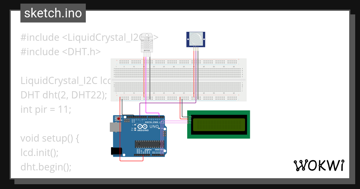 lcd_dht - Wokwi ESP32, STM32, Arduino Simulator