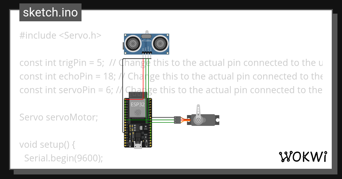 servo Wokwi ESP32, STM32, Arduino Simulator