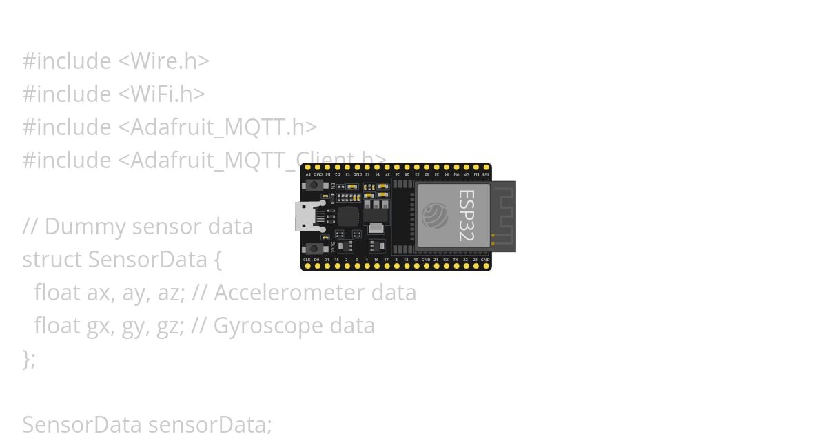 esp32 gyro mqtt simulation