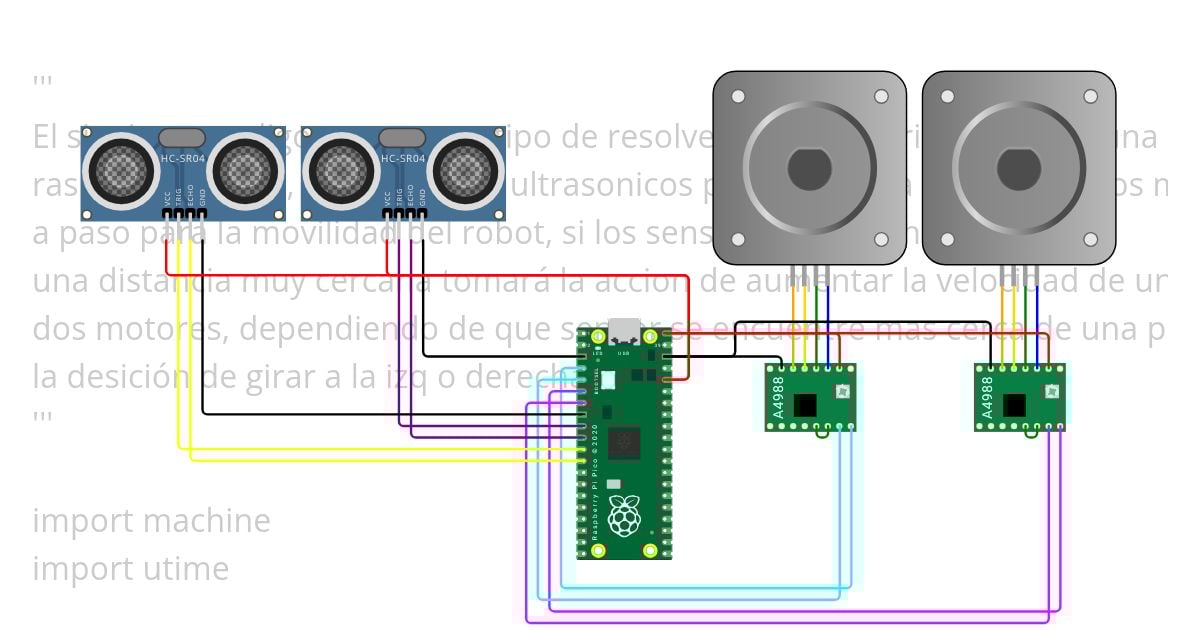 Resolvedor de laberinto - Micropython simulation