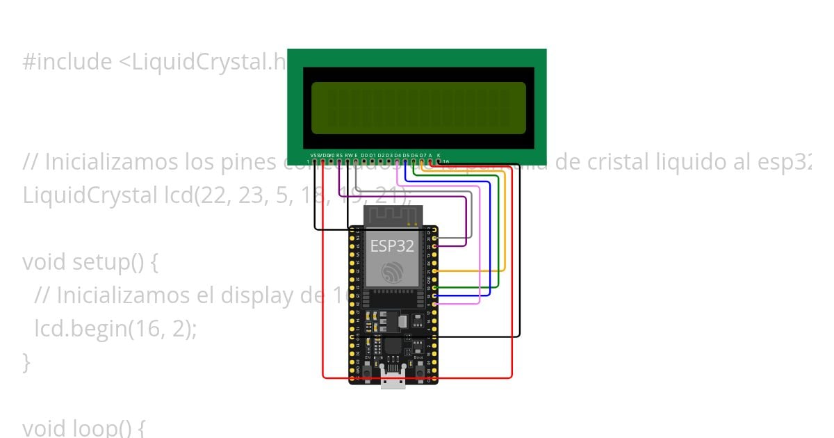 LCD ESP32 simulation