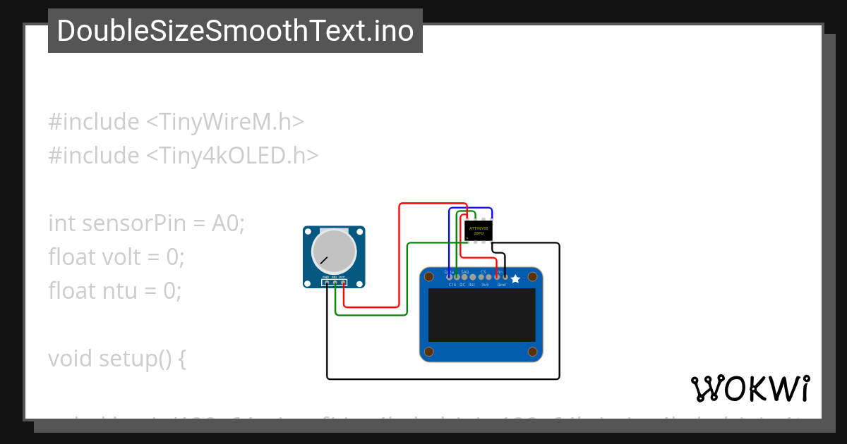 Turbidity Meter Final Wokwi ESP32, STM32, Arduino Simulator