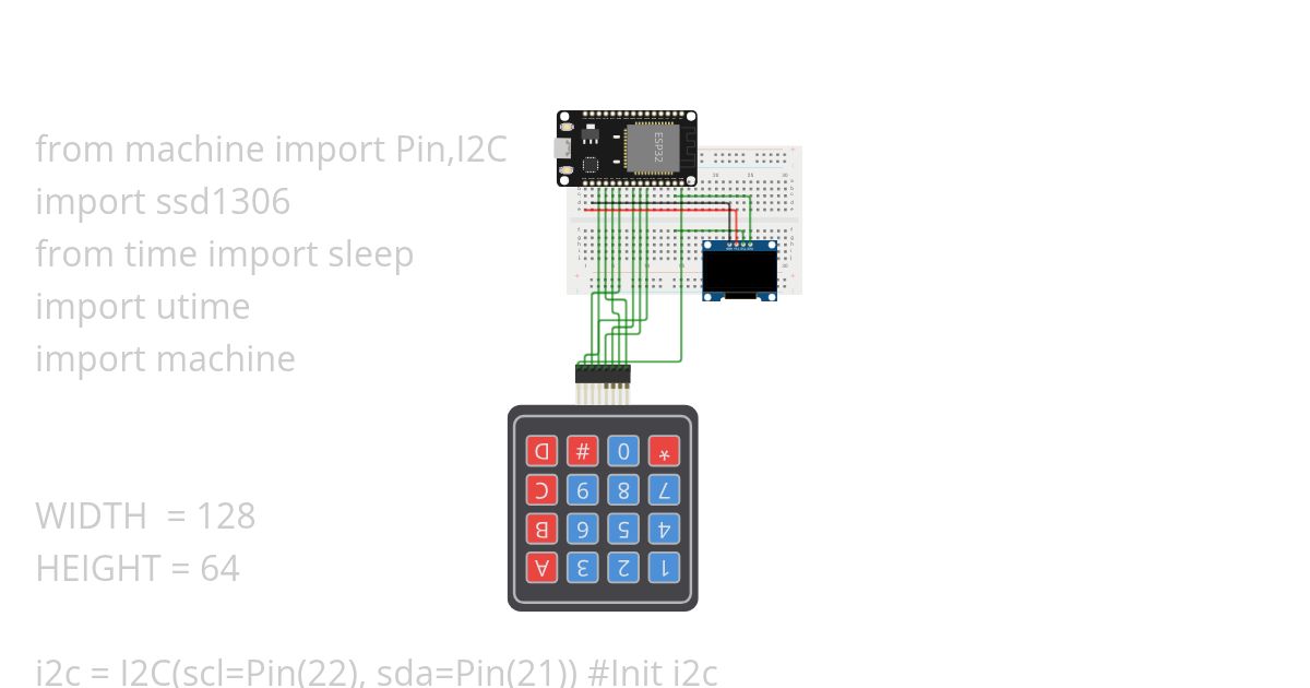 Keypad + Oled simulation
