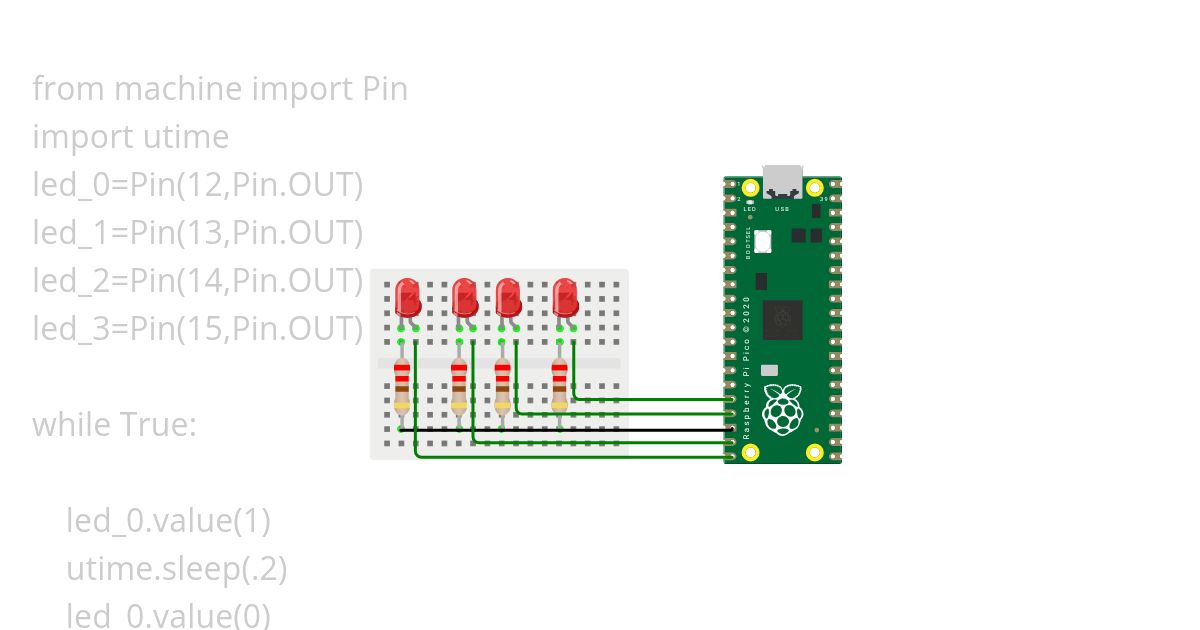 led blinking simulation