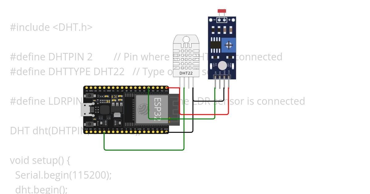 dht22 and ldr simulation