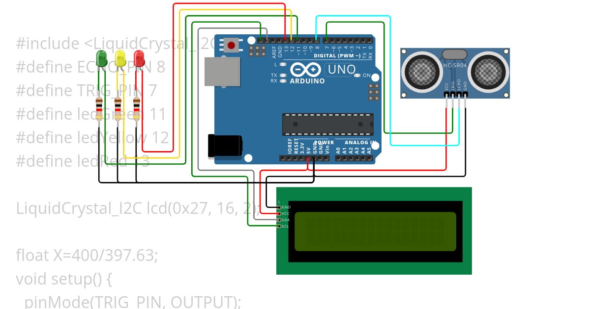 Sensor Jarak - 3 simulation