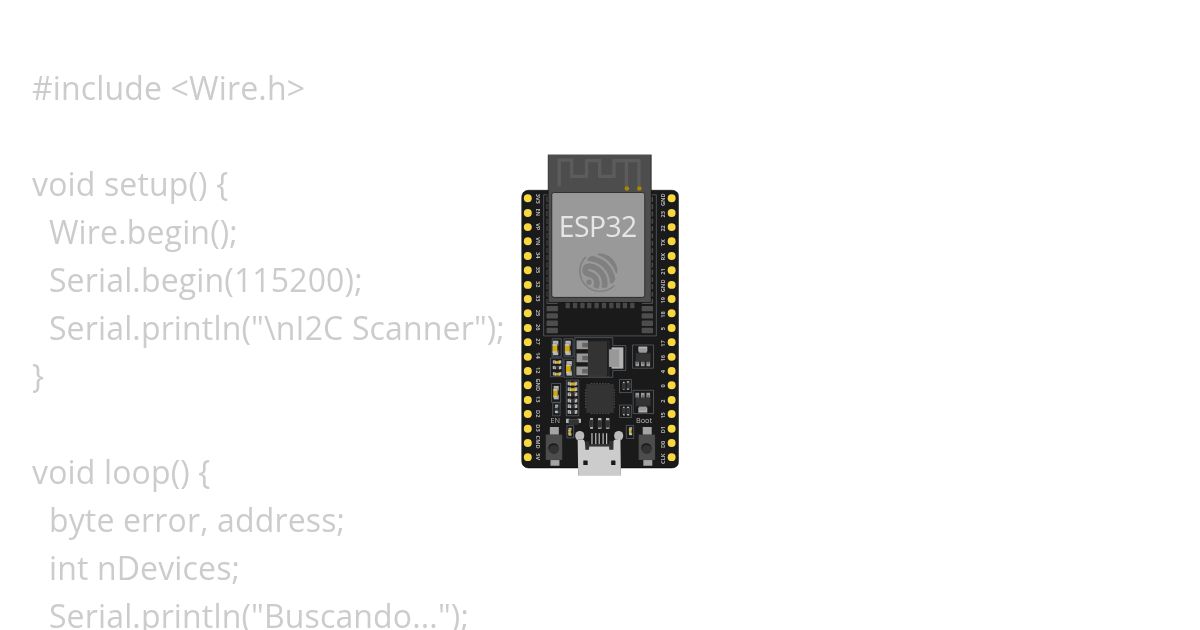 Buscador de dirección I2C simulation