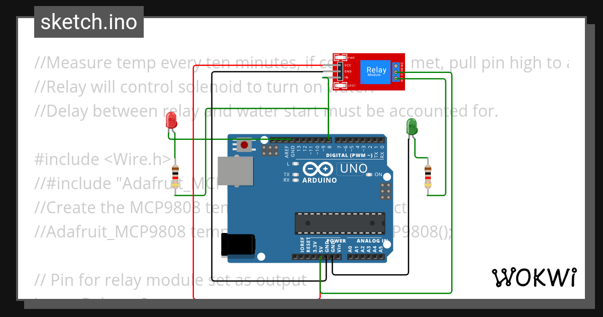 relay module with arduino - Wokwi ESP32, STM32, Arduino Simulator