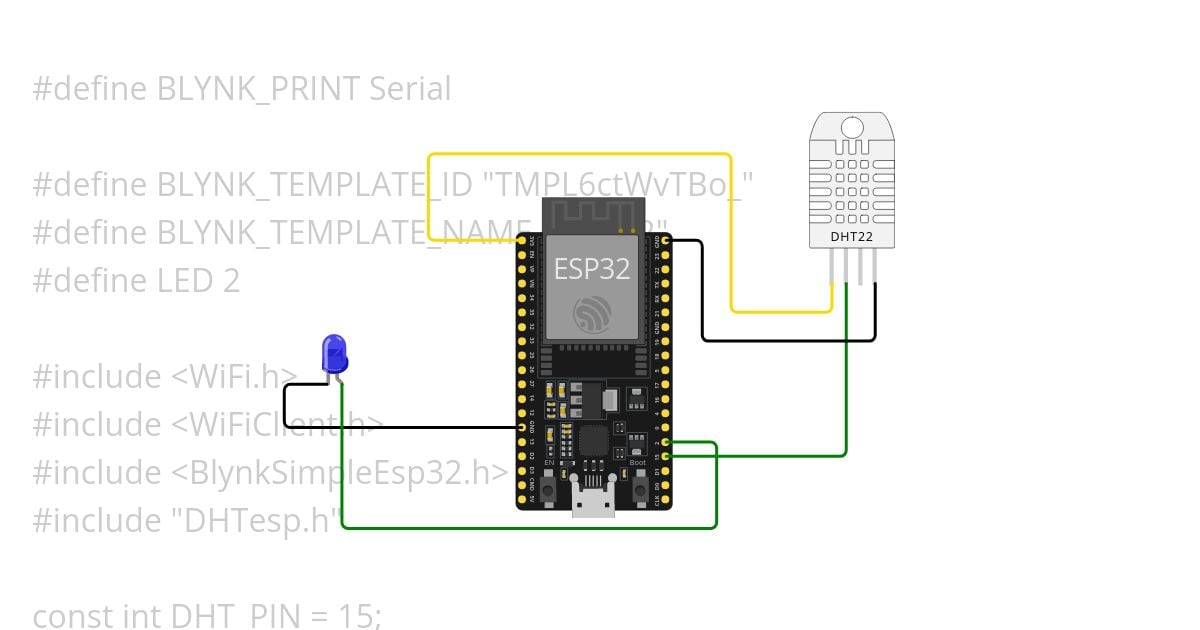 connect blynk io simulation