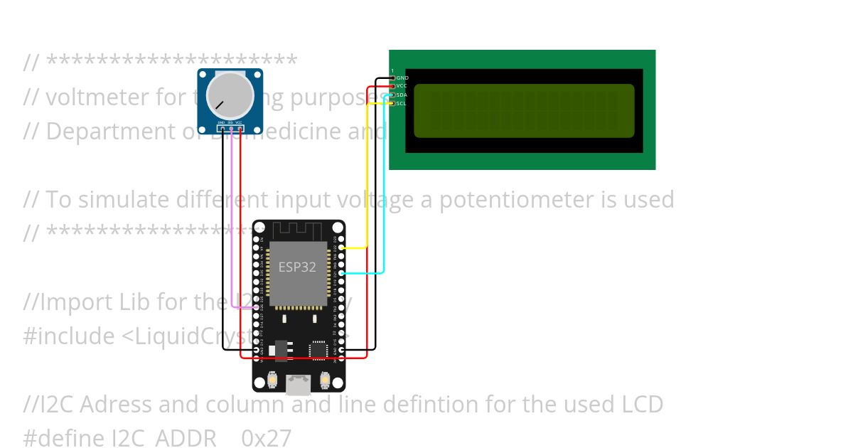 Voltmeter simulation