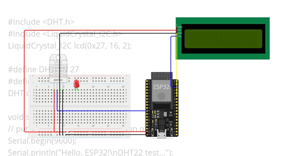 DHT22 Sensor simulation