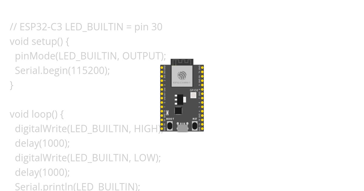 ESP32-C3_blink simulation