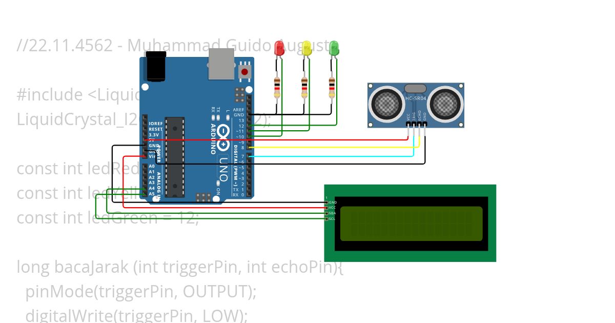 ultrasonic LCD LED simulation