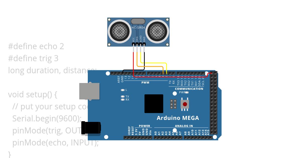 Sensor Ultrasonic 1 simulation