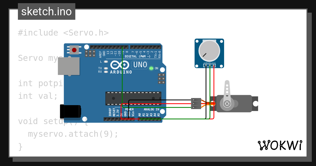 PERT.15.2 RANGKAIAN SERVO DAN POTENSIOMETER - Wokwi ESP32, STM32 ...