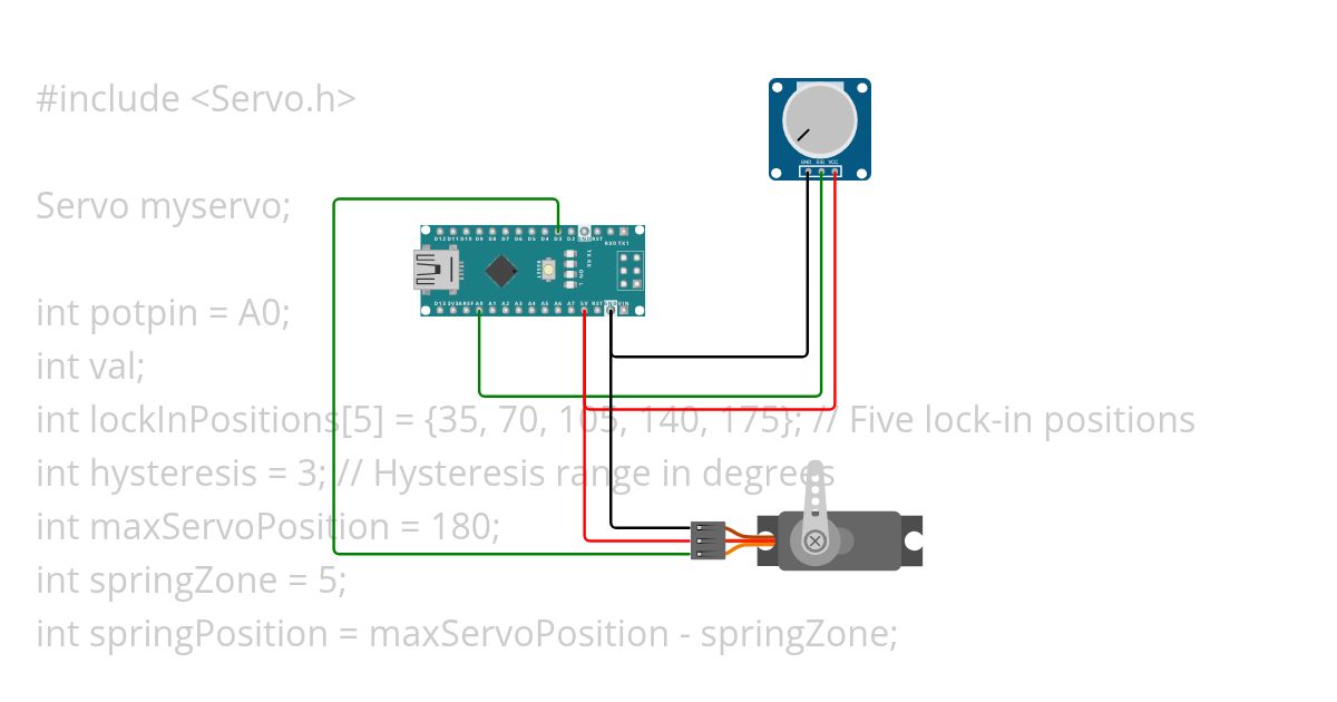 servo-force-feedback-encoder simulation
